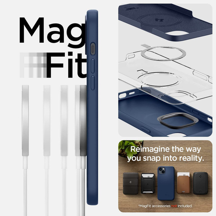 کاور اسپیگن مدل Silicone Fit MagSafe مناسب برای گوشی موبایل اپل iPhone 14 Plus
