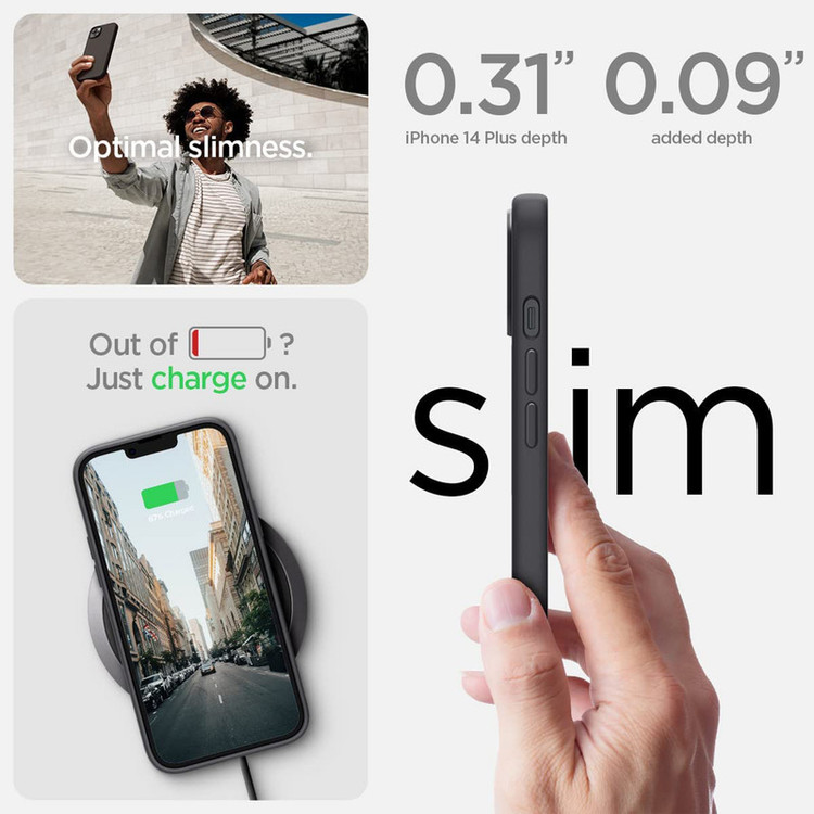 کاور اسپیگن مدل Silicone Fit MagSafe مناسب برای گوشی موبایل اپل iPhone 14 Plus