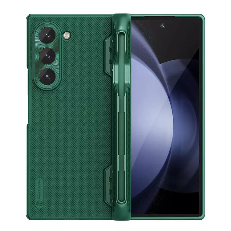 کاور نیلکین مدل Super Frosted Shield Pen Holder مناسب برای گوشی موبایل سامسونگ Galaxy Z Fold 6