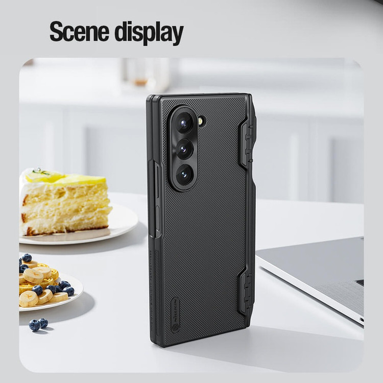 کاور نیلکین مدل Super Frosted Shield Pen Holder مناسب برای گوشی موبایل سامسونگ Galaxy Z Fold 6