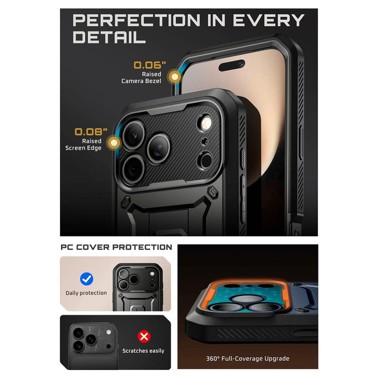 کاور ساپ کیس مدل UB PRO مناسب برای گوشی موبایل اپل iPhone 17 Pro Max