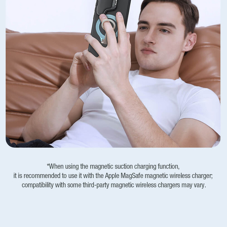 کاور نیلکین مدل CamShield Silky Prop Magnetic MagSafe Silicon مناسب برای گوشی موبایل سامسونگ Galaxy S24 Ultra