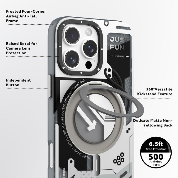کاور یانگ کیت مدل Cyberpunk 360° مناسب برای گوشی موبایل اپل iphone 16 PRO MAX