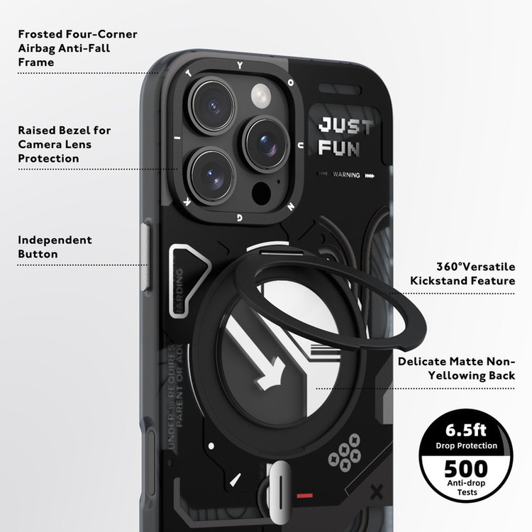کاور یانگ کیت مدل Cyberpunk 360° مناسب برای گوشی موبایل اپل iphone 16 PRO MAX