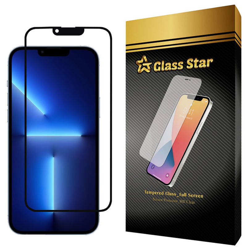 محافظ صفحه نمایش گلس استار مدل FG مناسب برای گوشی موبایل اپل iPhone 13