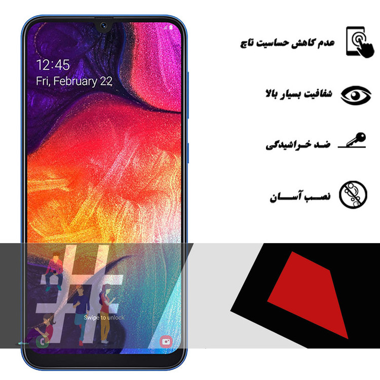 محافظ صفحه نمایش 5D هورس مدل FAG مناسب برای گوشی موبایل سامسونگ Galaxy A50