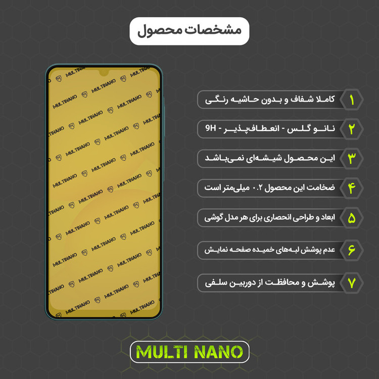 محافظ صفحه نمایش شفاف مولتی نانو مدل X-S1N مناسب برای گوشی موبایل سامسونگ Galaxy A07 4G