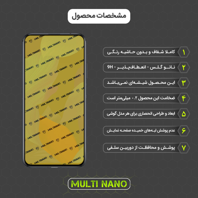 محافظ صفحه نمایش مولتی نانو مدل X-S1N مناسب برای گوشی موبایل هوآوی Nova 5T
