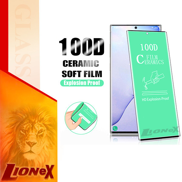 محافظ صفحه نمایش سرامیکی لایونکس مدل EDGCRLION مناسب برای گوشی موبایل سامسونگ Galaxy S10 Plus