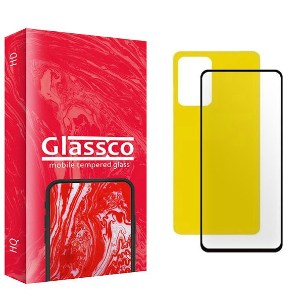 محافظ صفحه نمایش شیشه ای گلس کو مدل CGo1 مناسب برای گوشی موبایل شیائومی Redmi Note 12 4G به همراه محافظ پشت گوشی