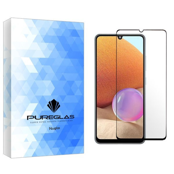 محافظ صفحه نمایش شیشه ای پیور گلس مدل NueGlas Full مناسب برای گوشی موبایل سامسونگ Galaxy A32 4G