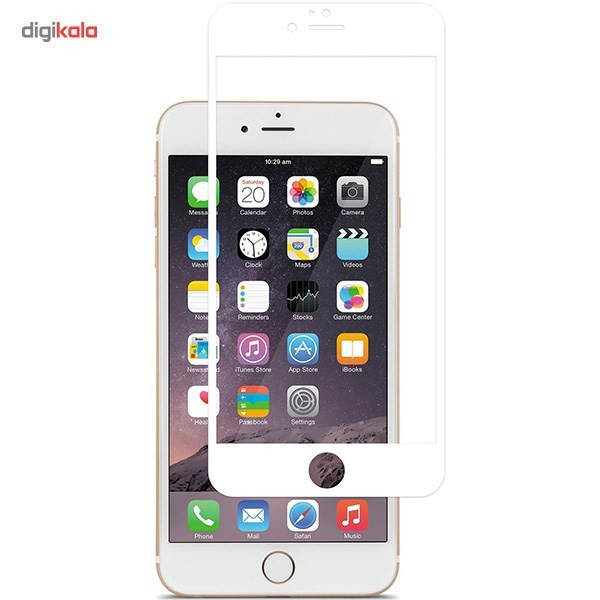 محافظ صفحه نمایش شیشه ای موکول مدل 3D Curve مناسب برای گوشی موبایل آیفون 6/6s
