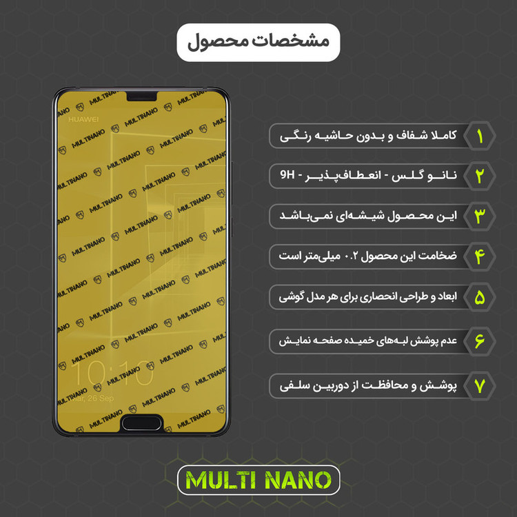 محافظ صفحه نمایش مولتی نانو مدل X-S1N مناسب برای گوشی موبایل هوآوی Mate 10