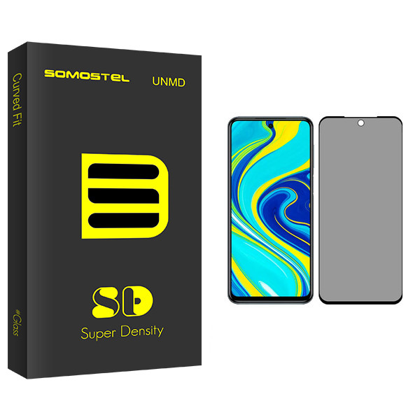 محافظ صفحه نمایش حریم شخصی سوماستل مدل Sd Glass مناسب برای گوشی موبایل شیائومی Redmi Note 9 Pro