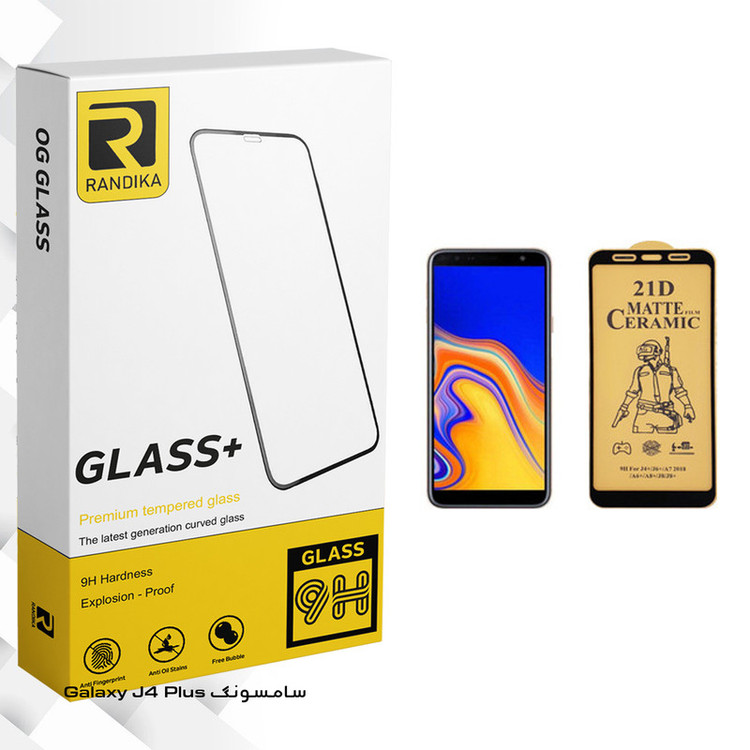 محافظ صفحه نمایش سرامیکی راندیکا مدل GLD مناسب برای گوشی موبایل سامسونگ Galaxy J4 Plus