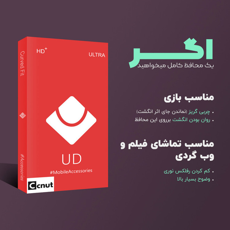 محافظ صفحه نمایش سرامیکی کوکونات مدل UD GLASS مناسب برای گوشی موبایل اپل iPhone 13 بسته سه عددی