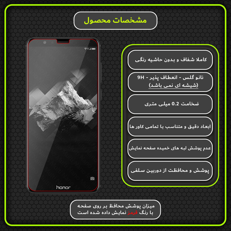 محافظ صفحه نمایش مولتی نانو مدل X-S1N مناسب برای گوشی موبایل آنر 7X