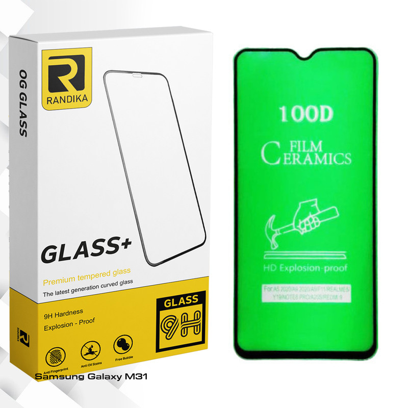 محافظ صفحه نمایش سرامیکی راندیکا مدل GLD مناسب برای گوشی موبایل سامسونگ Galaxy M31
