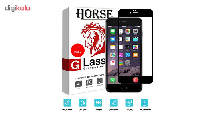 محافظ صفحه نمایش 5D هورس مدل FAG مناسب برای گوشی موبایل اپل iPhone 6 Plus / iPhone 6s Plus