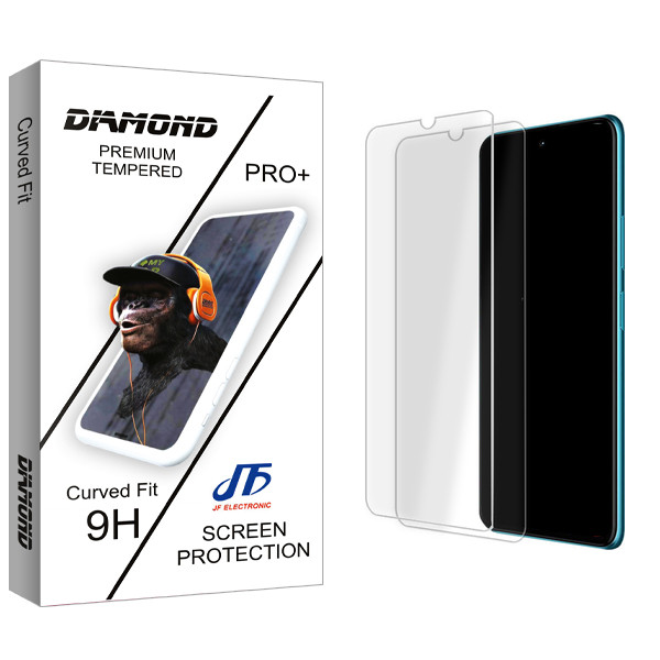 محافظ صفحه نمایش شیشه ای جی اف مدل Diamond Glass MIX مناسب برای گوشی موبایل هوآوی P30 Lite بسته دو عددی
