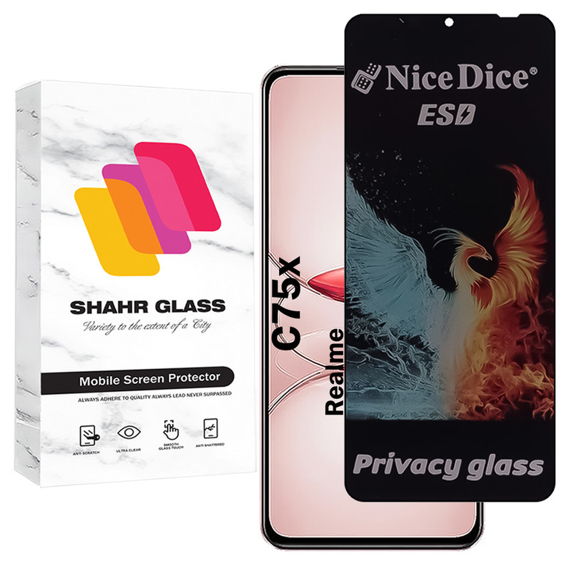 محافظ صفحه نمایش شهر گلس مدل SND7 مناسب برای گوشی موبایل ریلمی C75x