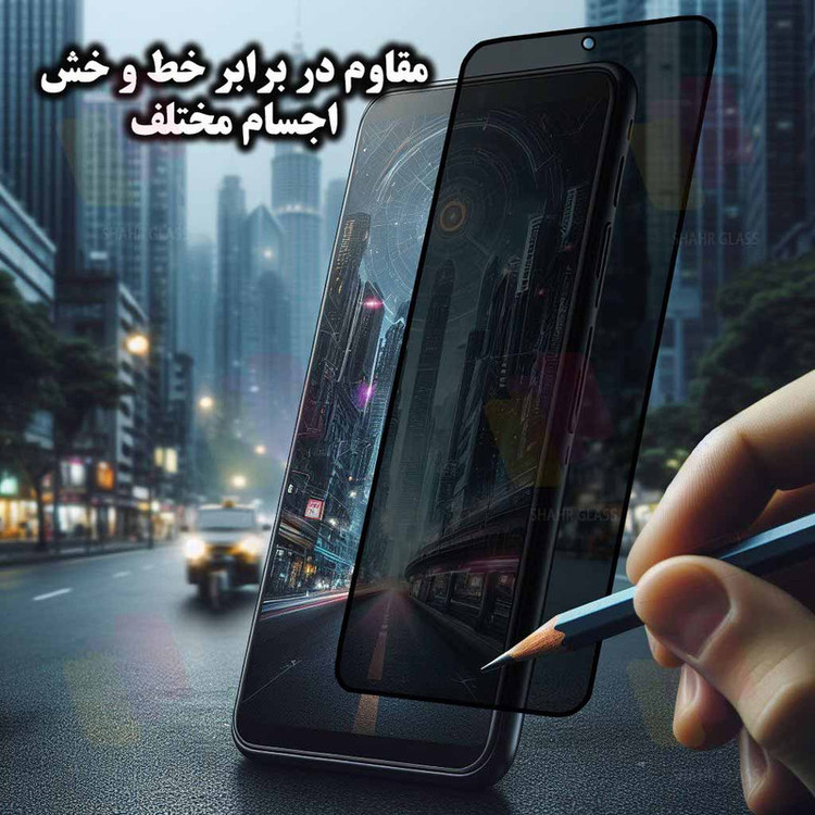 محافظ صفحه نمایش شهر گلس مدل SND7 مناسب برای گوشی موبایل ریلمی C75x