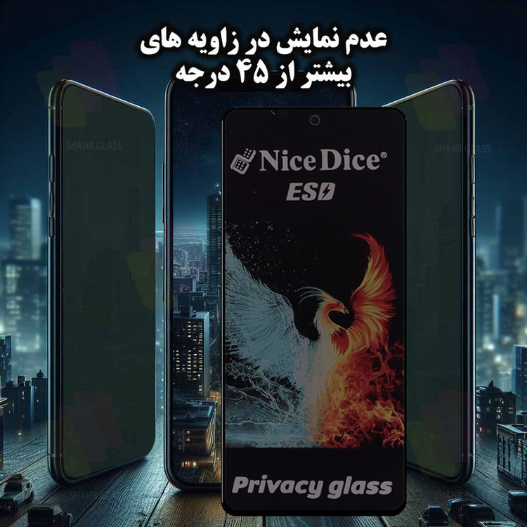 محافظ صفحه نمایش شهر گلس مدل SND7 مناسب برای گوشی موبایل ریلمی C75x