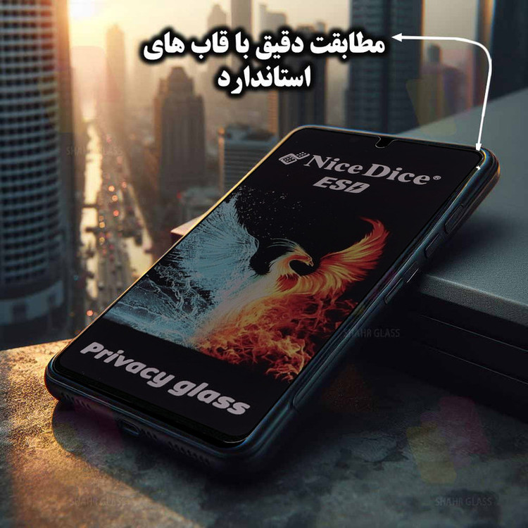 محافظ صفحه نمایش شهر گلس مدل SND7 مناسب برای گوشی موبایل ریلمی C75x