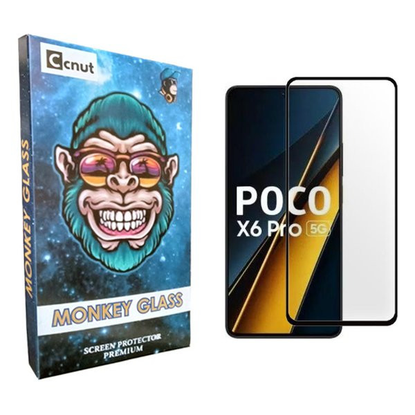 محافظ صفحه نمایش شیشه ای کوکونات مدل mnk مناسب برای گوشی موبایل شیائومی Poco X6 Pro