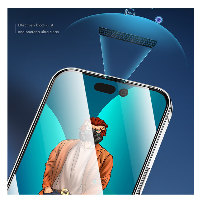 محافظ صفحه نمایش مات بادیگارد مدل MA مناسب برای گوشی موبایل اپل iPhone 16 Pro