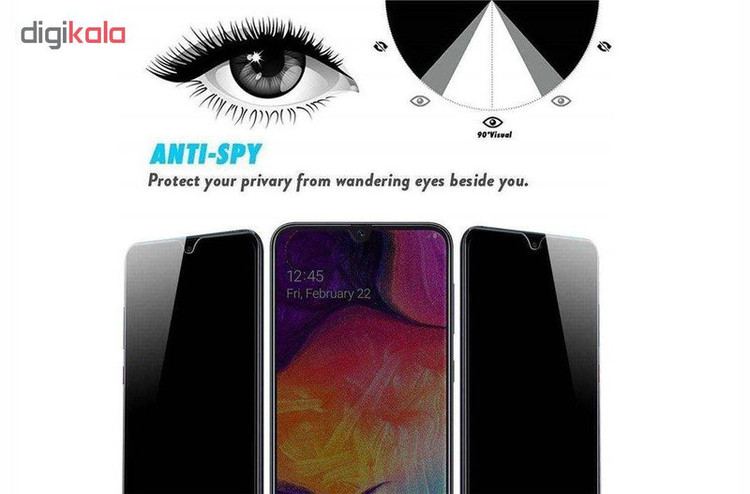 محافظ صفحه نمایش حریم شخصی گودزیلا مدل GGPS مناسب برای گوشی موبایل سامسونگ Galaxy A10s