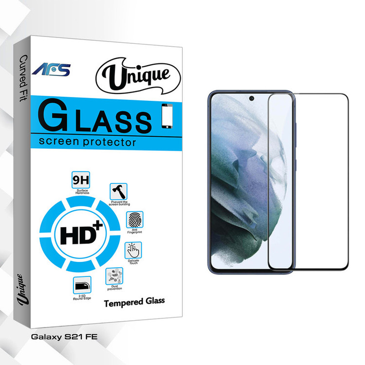محافظ صفحه نمایش شیشه ای ای اف اس مدل Unique Glass مناسب برای گوشی موبایل سامسونگ Galaxy S21 FE