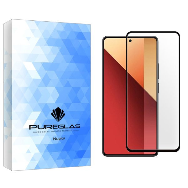 محافظ صفحه نمایش شیشه ای پیور گلس مدل NueGlas FullGlue مناسب برای گوشی موبایل شیائومی Redmi Note 13 4G
