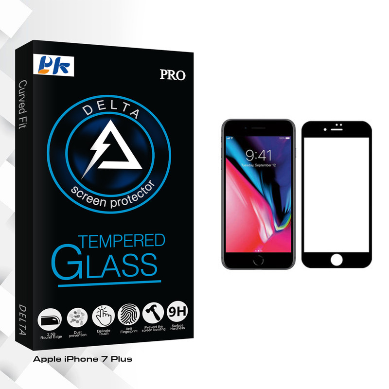 محافظ صفحه نمایش پی کی مدل Delta Glass مناسب برای گوشی موبایل اپل iPhone 7 Plus