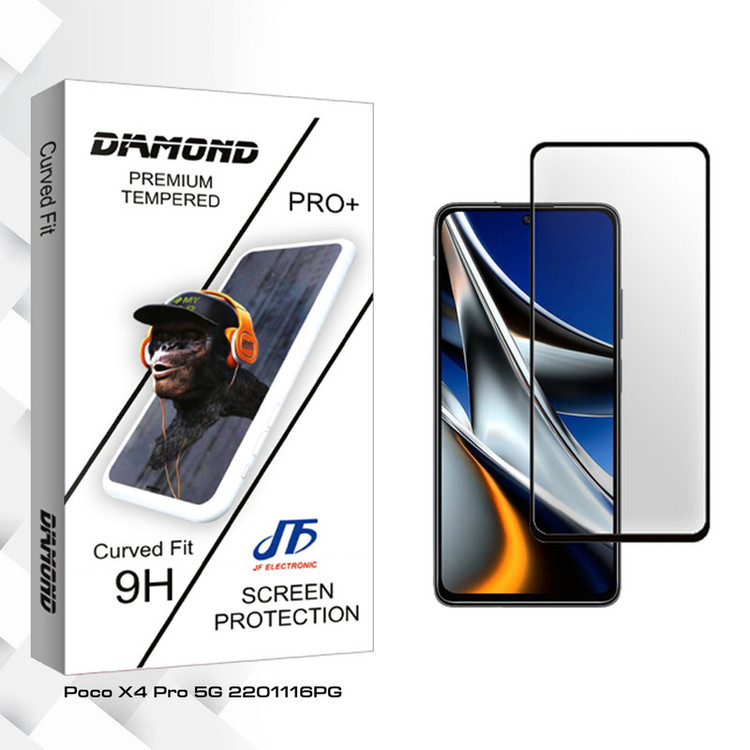 محافظ صفحه نمایش سرامیکی شفاف جی اف مدل Diamond Glass مناسب برای گوشی موبایل شیائومی Poco X4 Pro 5G 2201116PG