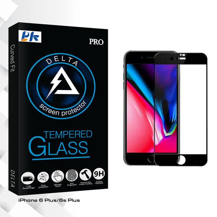 محافظ صفحه نمایش پی کی مدل Delta Glass مناسب برای گوشی موبایل اپل iPhone 6/6s Plus
