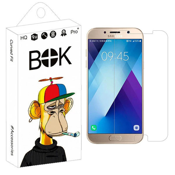 محافظ صفحه نمایش شیشه ای بوک مدل Thin مناسب برای گوشی موبایل سامسونگ Galaxy A7 2017 / A720