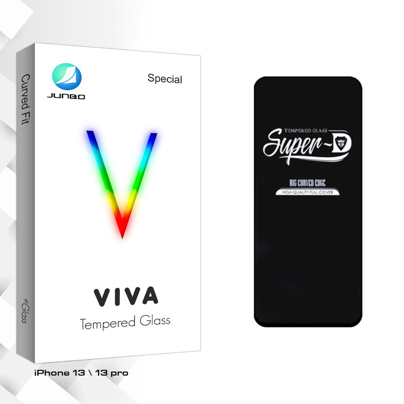 محافظ صفحه نمایش جانبو مدل Viva Glass Super-D مناسب برای گوشی موبایل اپل iPhone 13 \ 13 pro