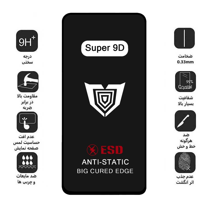 محافظ صفحه نمایش میبو مدل Super 9D Apex مناسب برای گوشی موبایل سامسونگ galaxy J7 Prime