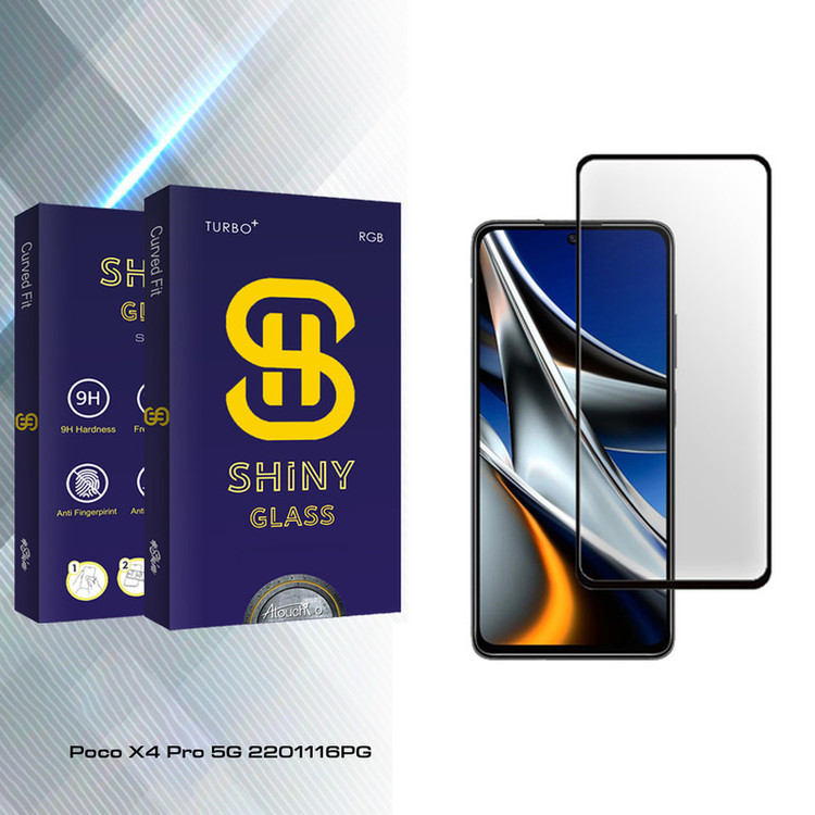 محافظ صفحه نمایش شیشه ای آتوچبو مدل Shiny Glass مناسب برای گوشی موبایل شیائومی Poco X4 Pro 5G 2201116PG
