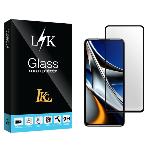 محافظ صفحه نمایش سرامیکی ال کا جی مدل LK Glass مناسب برای گوشی موبایل شیائومی Poco X4 Pro 5G 2201116PG