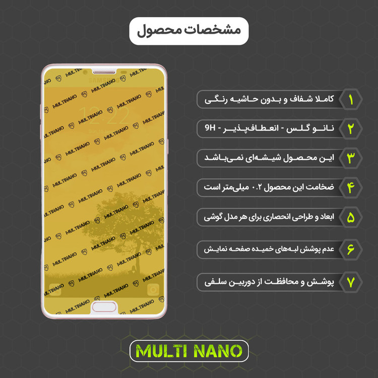 محافظ صفحه نمایش مولتی نانو مدل X-S1N مناسب برای گوشی موبایل سامسونگ Galaxy C9 Pro