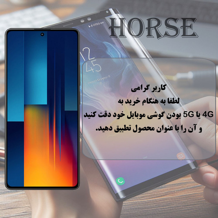 محافظ صفحه نمایش هورس مدل FULH20 مناسب برای گوشی موبایل سامسونگ Galaxy A02 / A02s / A03 / A03s / A03 Core