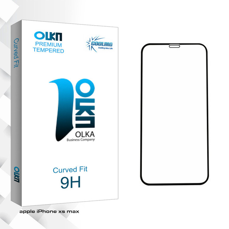 محافظ صفحه نمایش 5D کولینگ مدل Olka glass مناسب برای گوشی موبایل اپل iPhone xs max
