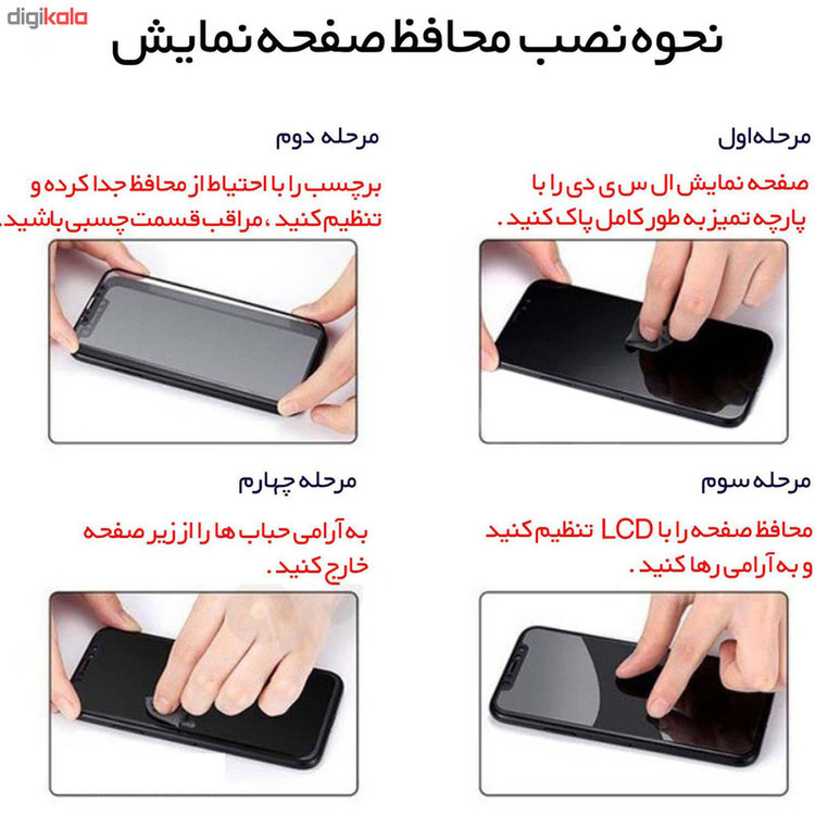 محافظ صفحه نمایش گلس استار مدل FULL مناسب برای گوشی موبایل موتورولا Moto E7