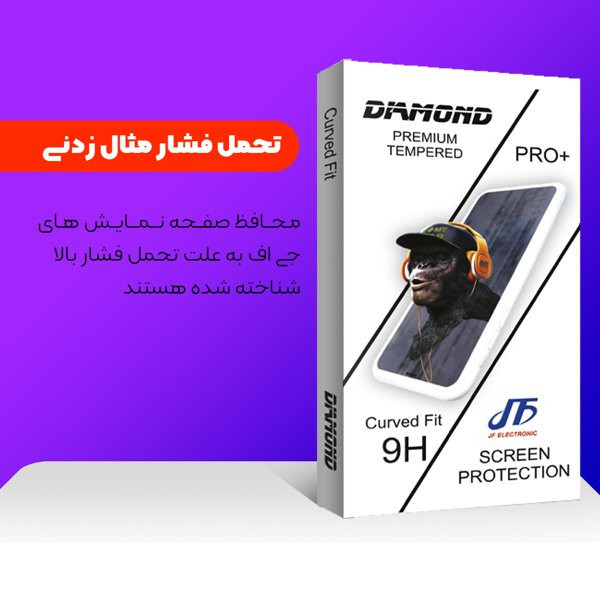 محافظ صفحه نمایش جی اف مدل Diamond مناسب برای گوشی موبایل شیائومی Redmi 9T
