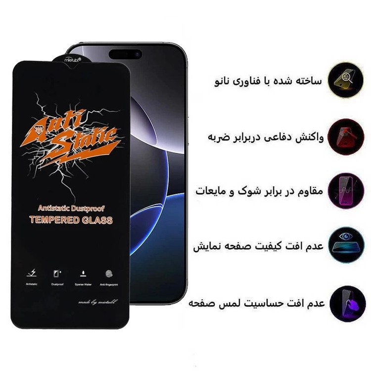 محافظ صفحه نمایش بوک مدل Antistatic Pro مناسب برای گوشی موبایل سامسونگ galaxy A36 / A56 / S24 FE