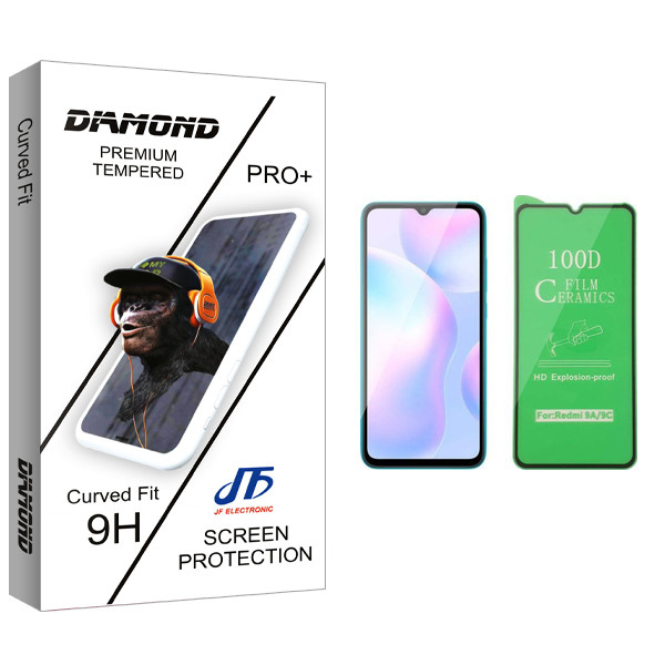 محافظ صفحه نمایش سرامیکی جی اف مدل Diamond glass مناسب برای گوشی موبایل شیائومی Redmi 9A
