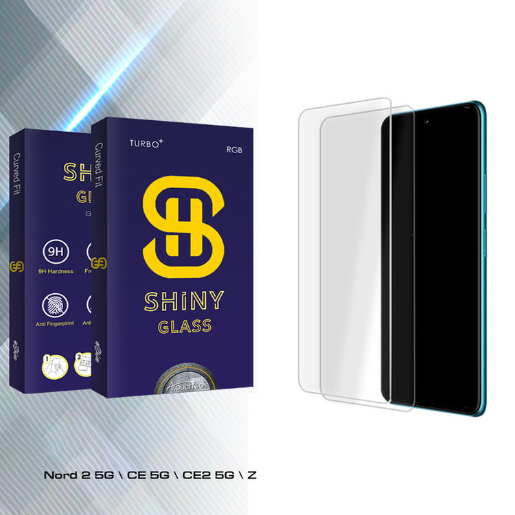 محافظ صفحه نمایش شیشه ای آتوچبو مدل Shiny Glass MIX مناسب برای گوشی موبایل وان پلاس Nord 2 5G \ CE 5G \ CE2 5G \ Z بسته دو عددی