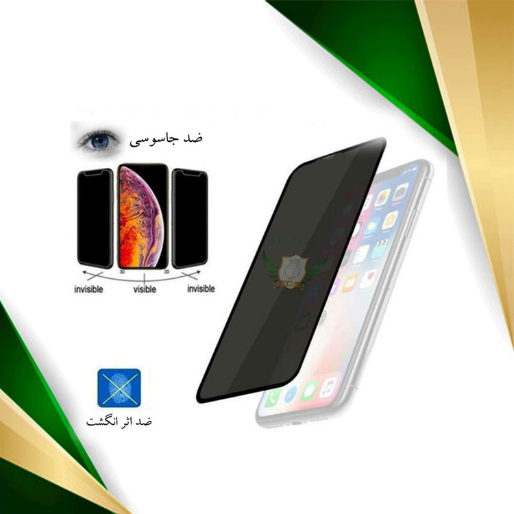 محافظ صفحه نمایش سرامیکی حریم شخصی تراستکتور مدل PRCTA مناسب برای گوشی موبایل اپل iPhone 11 Pro